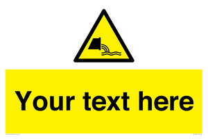 Custom Warning sewage effluent outfall